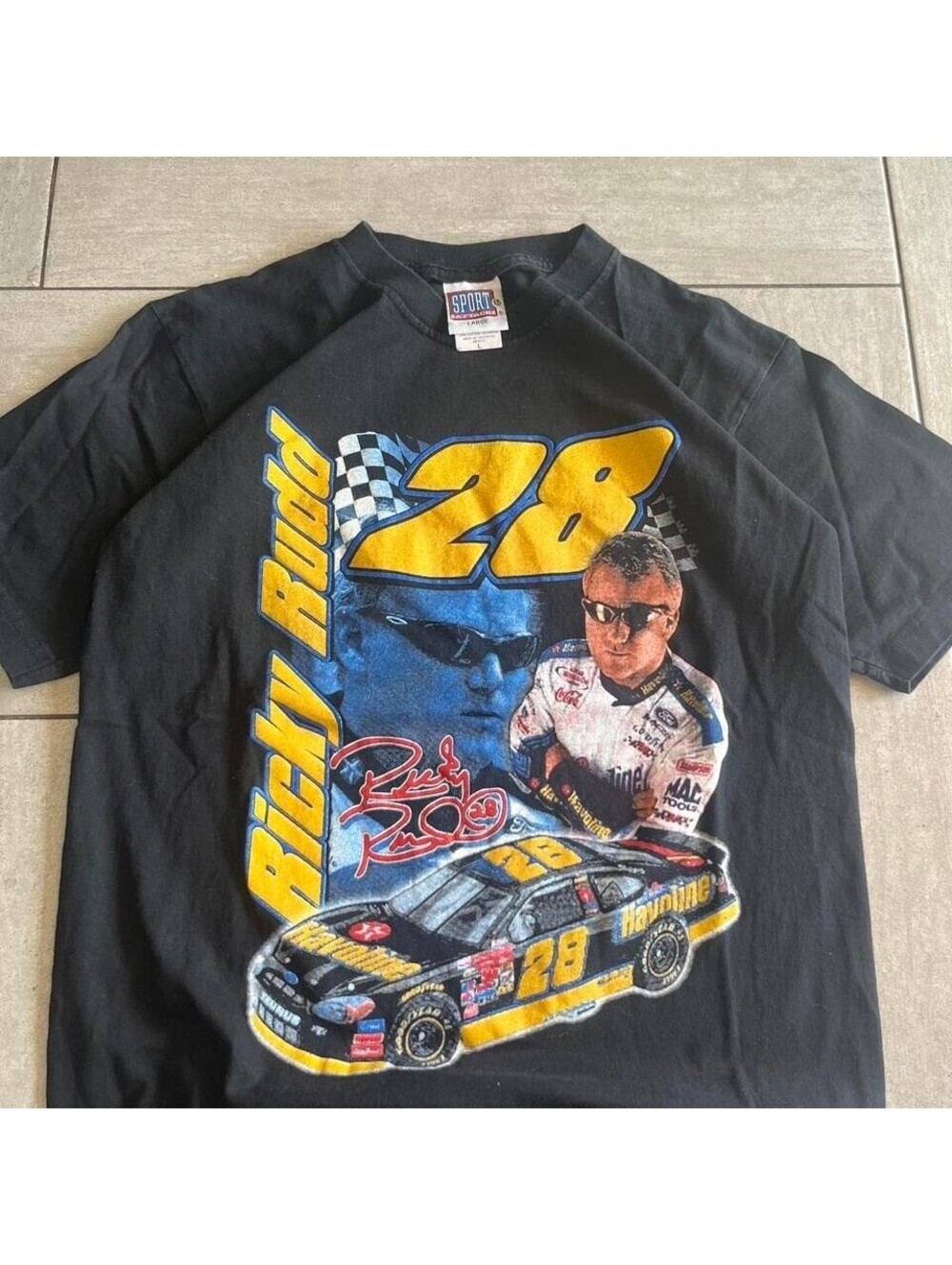 Vintage Ricky Rudd Havoline Nascar Racing Tee Large - Picture 3 of 7